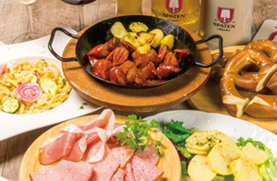 「ミュンヘナーコース」樽生全4種+他2時間飲み放題付5500円<歓送迎会に>飲み放題