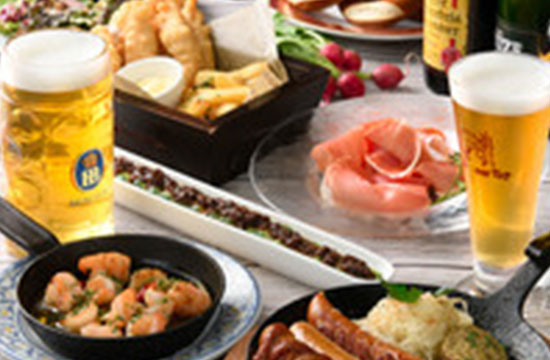 月~木ならたっぷり3時間!「ソーセージ堪能コース」自社直輸入樽生ビール10種飲み放題5500円<4名様~>(金・土・祝前日は2時間制となります)