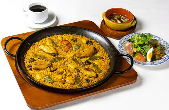 お手軽なランチセット【パエリア ランチ】※2名様以上/ お一人様¥1,980