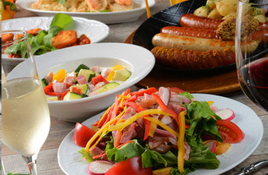 11時~限定!当店の人気メニュー+デザート付き!「ゾンネコース」お食事のみ2500円(税込)<1名様~OK>