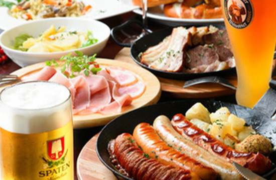 「バイエルンコース」定番のドイツ料理をふんだんに盛り込んだプラン(全6品)2000円<新年会に>