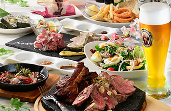◆6周年記念/歓送迎会特別プラン ~ 春の味覚と肉盛りプレート 贅沢コース ~(全12品)◆<120分飲み放題付き>