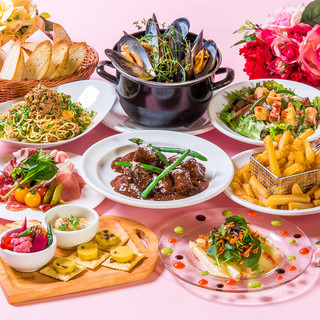料理歓送迎会に!ベルギー伝統料理を堪能できるコース!
