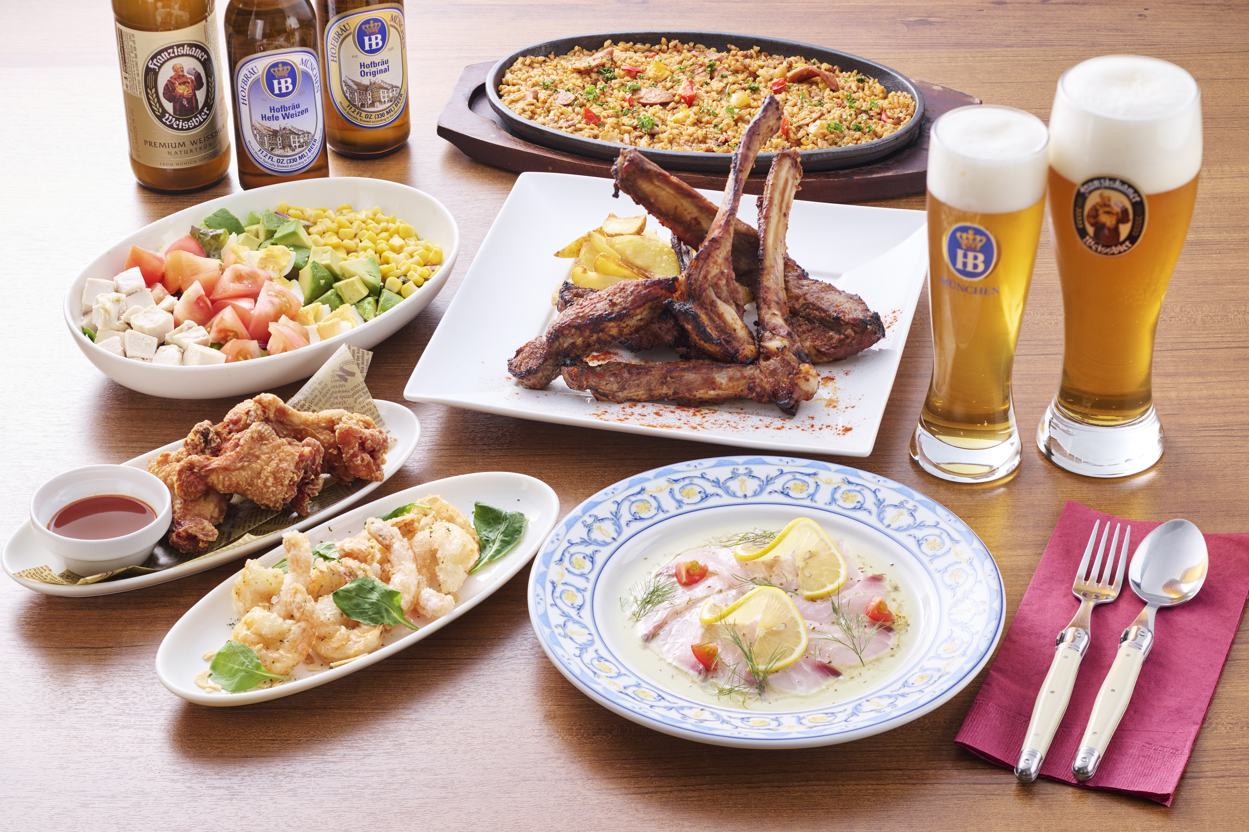 【季節限定/シーズナル・ビアテラスコース】旬の食材と、今一番おいしいビールを。四季の移ろいを料理と一杯で味わう、期間限定の特別コース。★飲み放題付★【避暑会･団体様向け】