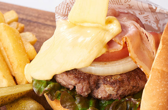 絶品チーズハンバーガー