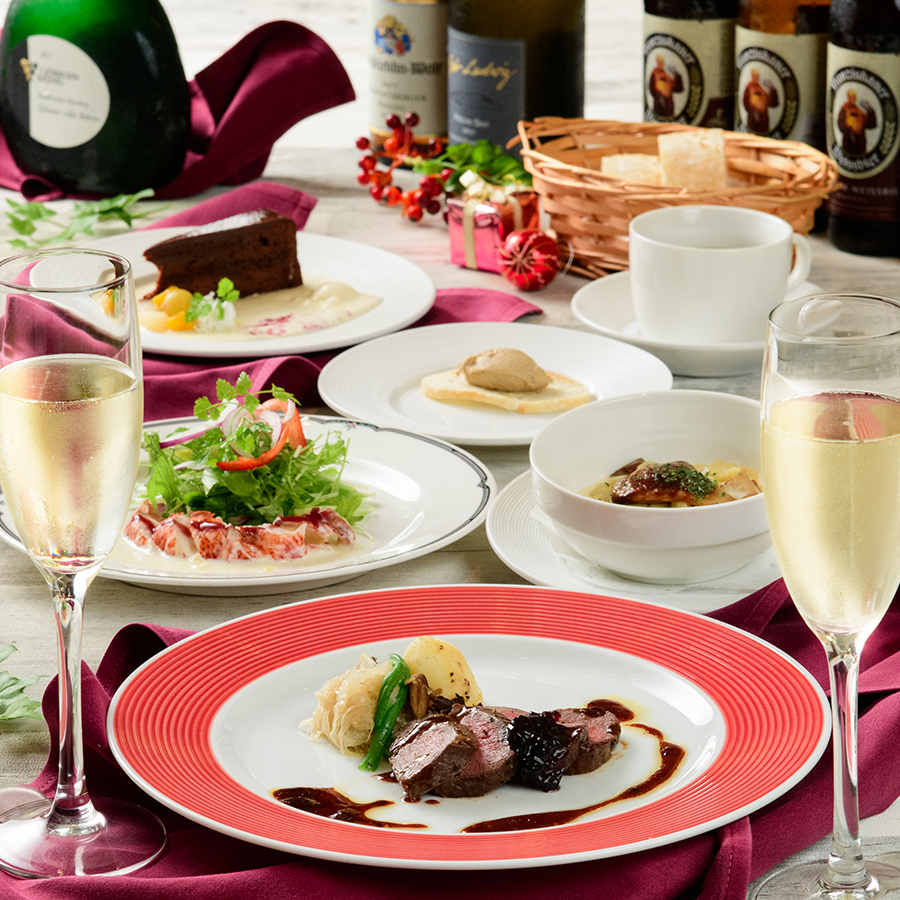 【Xmas2019】12/21~25限定!蝦夷鹿のポワレ、オマール海老のサラダ、ザッハトルテなど年に一度のXmasに特別プランをご用意!