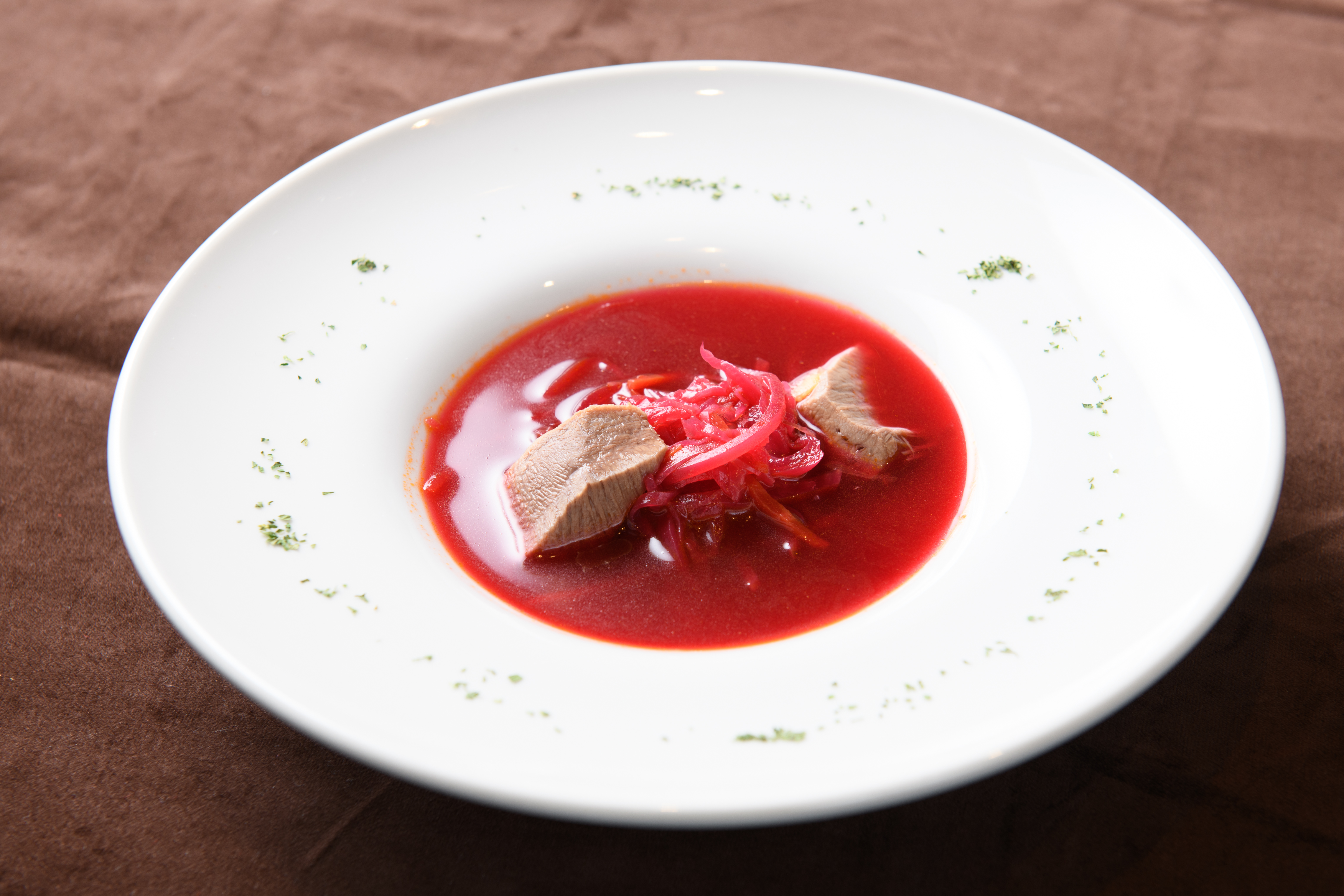 ゴドノフ特製!牛タン煮込みの“ボルシチ”