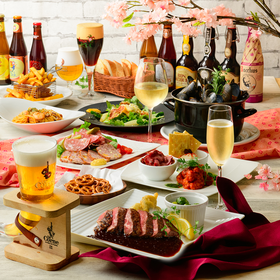 歓送迎会に!ベルギー伝統料理を堪能できるコース!