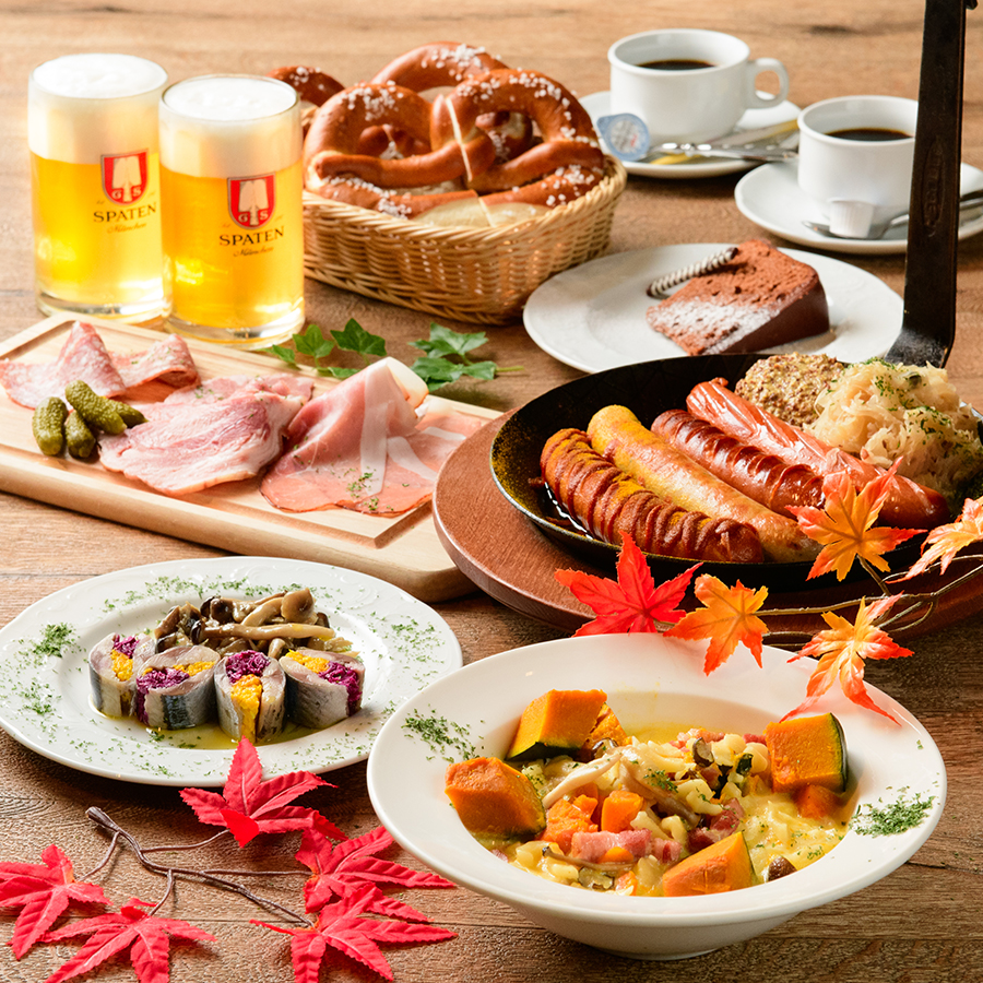【平日×秋限定】乾杯スパークリング付き!秋の味覚を堪能するオータムランチコース全6品
