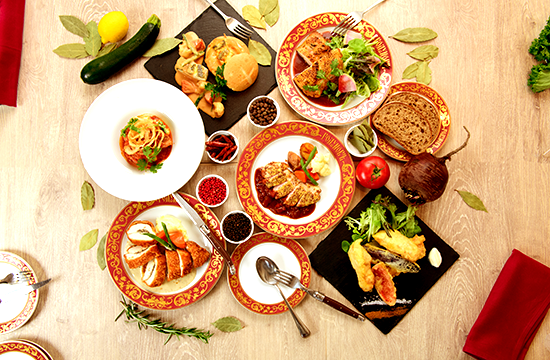 【飲み放題　Aコース】5,500円税込2h飲み放題付。欧風前菜盛合せや、ソーセージメインはチキンソテー！全４品のライトプラン。二次会利用や好きなものをアラカルトを追加したい方へ！