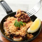 タコとイベリコベーコンのプランチャー焼き