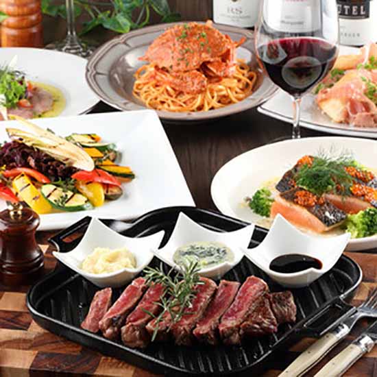 【接待・個室・安心安全 スタンダードプラン】前菜、パスタ、魚料理、肉料理、デザートなど全5品 ※お食事は銘々盛りでお客様一人につき一皿ご用意致します。
