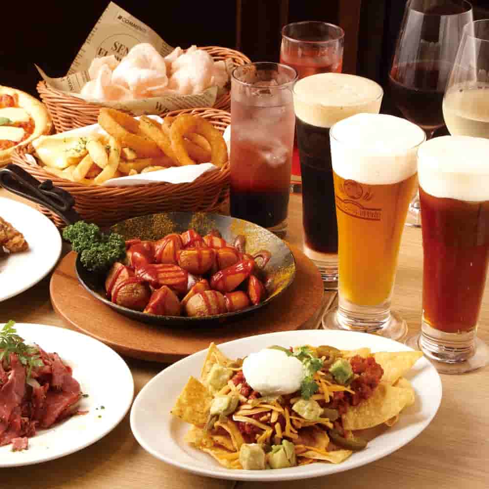 【GOTO35%OFF】サクッと飲める90分飲み放題!早割プラン!海外樽生ビール各種とドリンク、お料理6品のコース ※90分制※酒類の提供19時まで