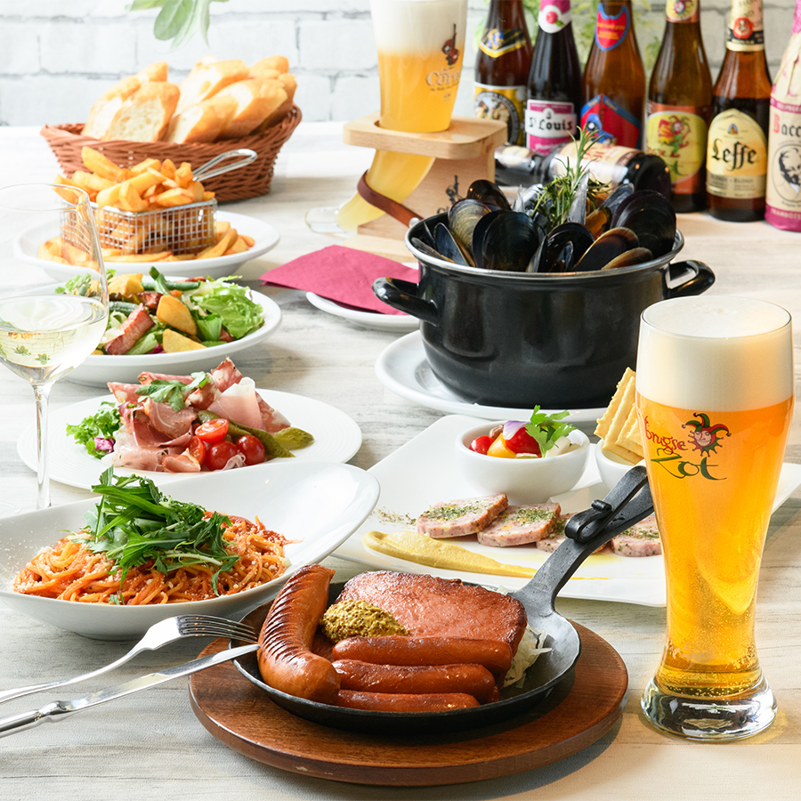 ◆樽生ビール5種!飲み放題付「ゾットスタンダードコース」6000円