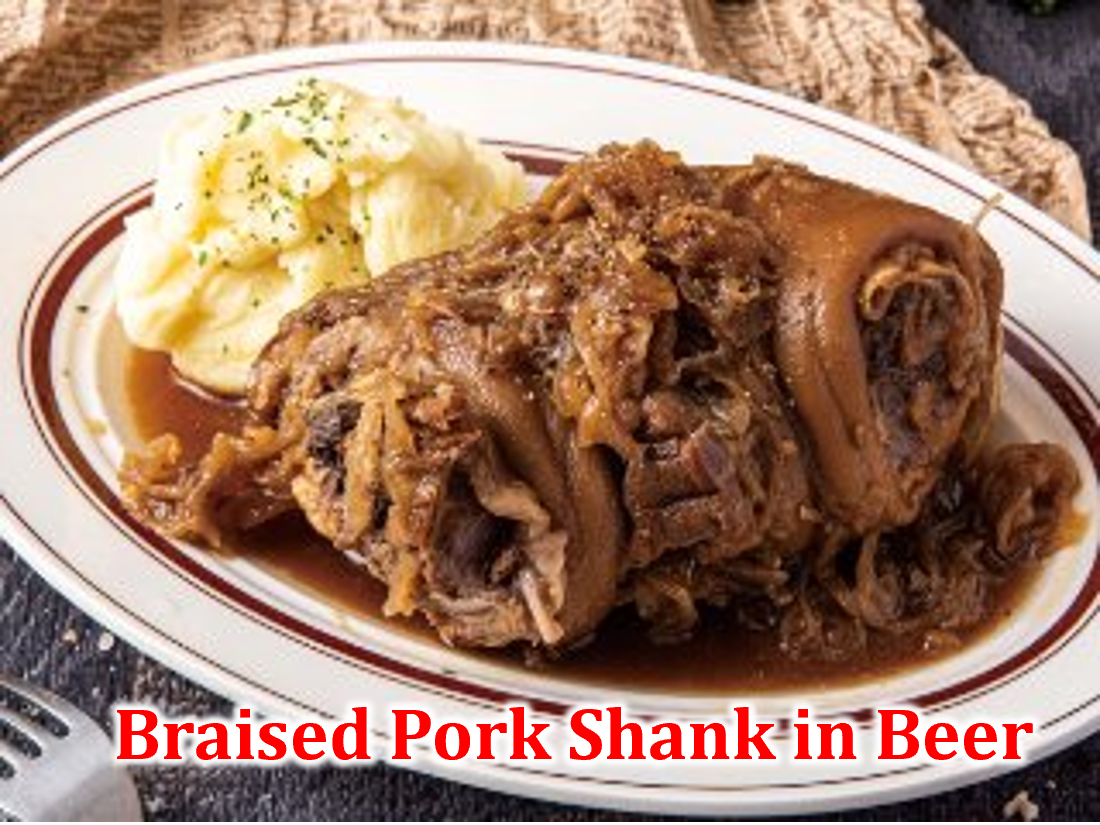 骨付きすね肉のビール煮込み