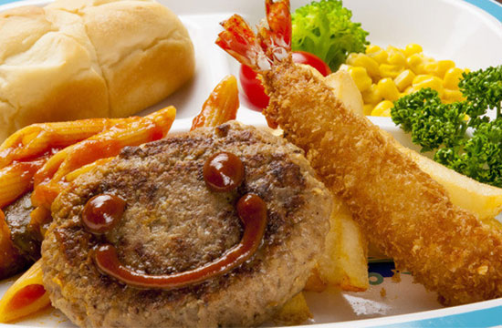 KIDS ハンバーグプレート ドリンク付き