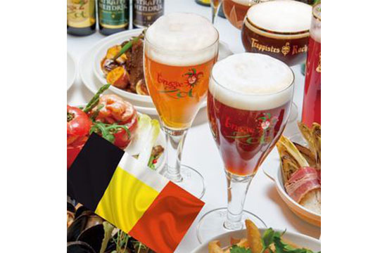 ベルギー樽生5種2時間飲み放題満喫コース4500円(チャージ無料!!)<2名様~><歓送迎会におすすめ>