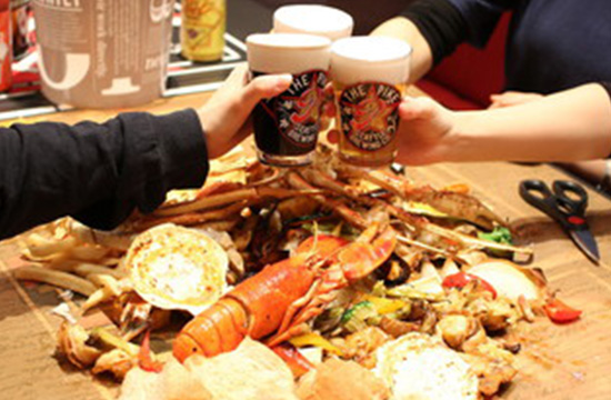【飲み放題付きプラン】シアトルの味を豪快に”掴み”取れ!!13種のコンボを含む全6品のスタンダードコンボコース!!4,630円~