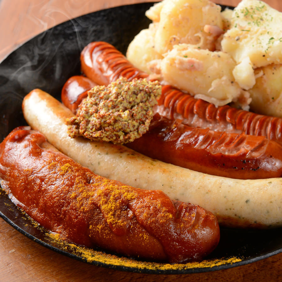 ドイツソーセージ4種盛り合わせ 3,480円