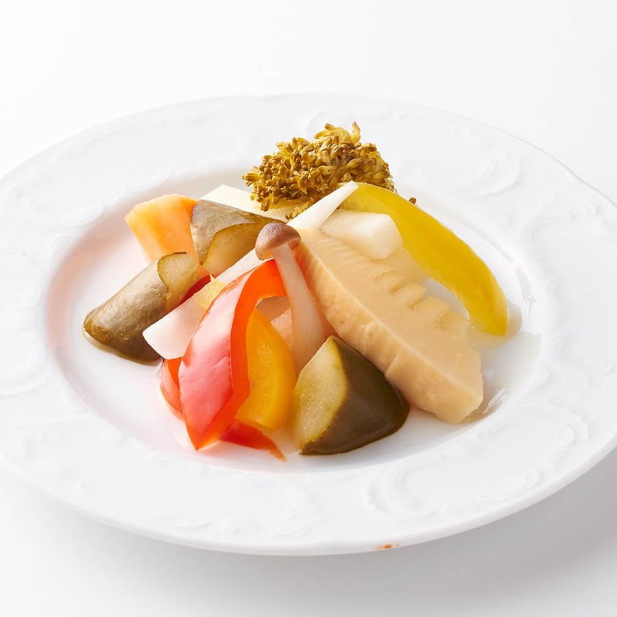 彩り野菜の自家製ピクルス