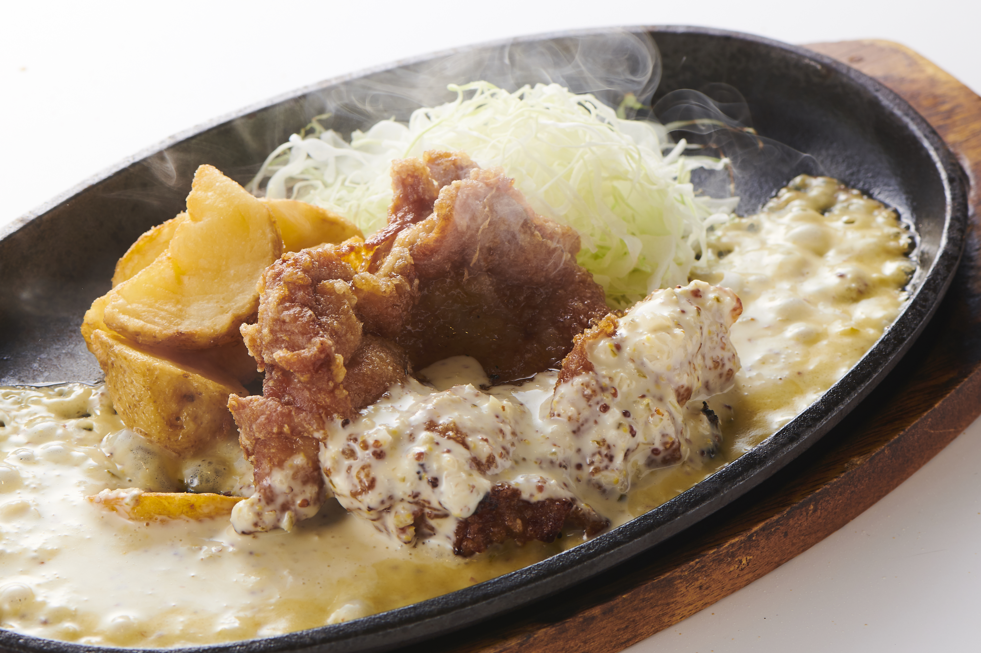 【土日祝限定】ハーブ鶏の焼き唐揚げ～特製マスタードソース