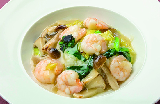 海老たっぷりあんかけご飯