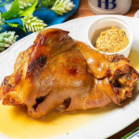 【アイスバインコース】ドイツ料理の王様アイスバインがメインディッシュ!前菜盛り合わせ等全11品と直入樽生”ホフブロイ”含む2時間飲み放題!!<当日予約OK>