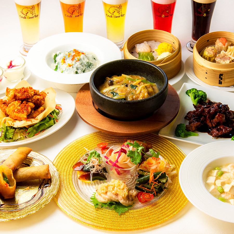 贅沢したいならこのプラン!中華料理を堪能できるプレミアムフードコース「牡丹」(料理9品)5000円