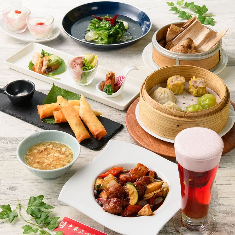 ランチ「飲茶コース」5種から選べるメイン!1980円(税込)