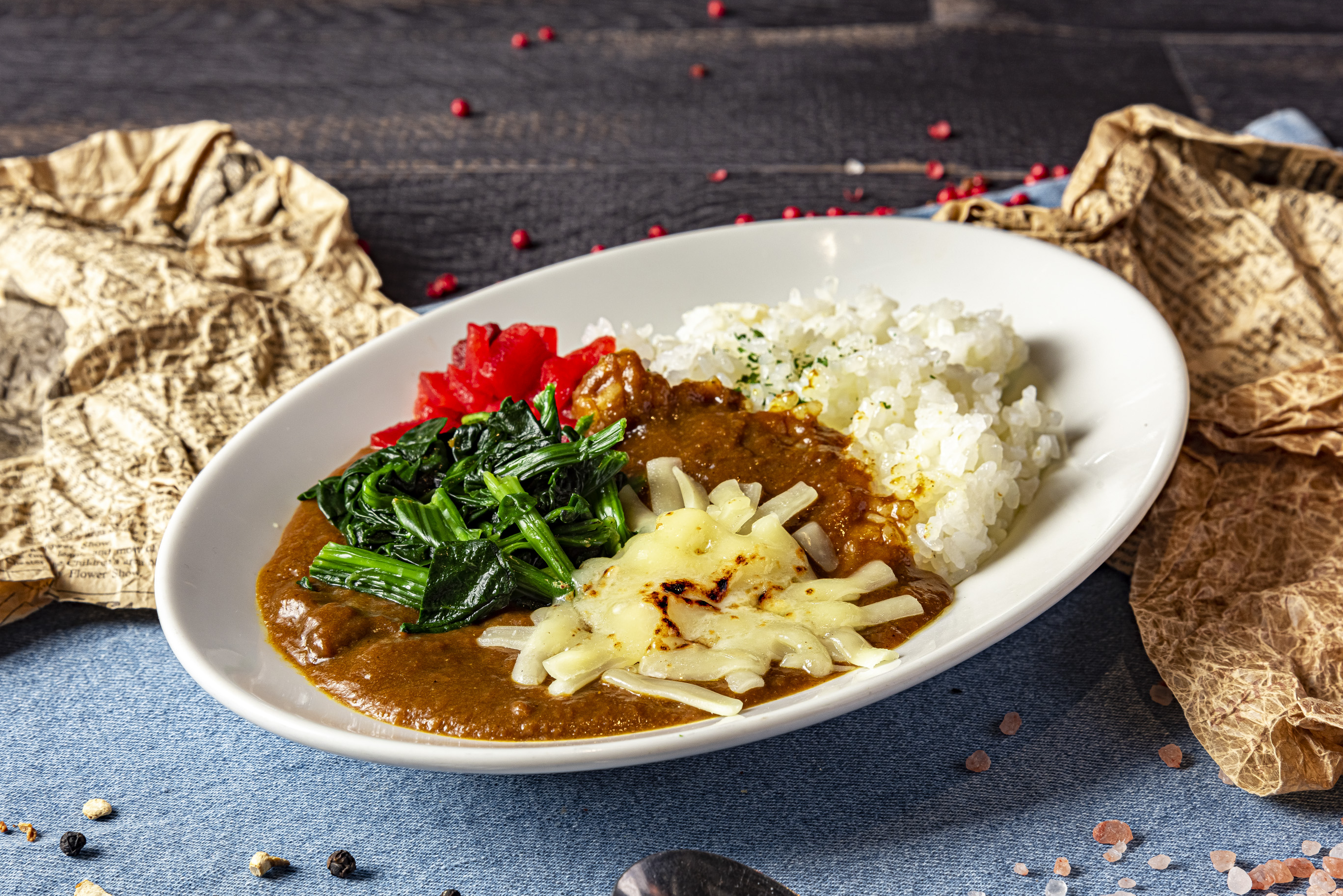 ほうれん草&チーズカレー