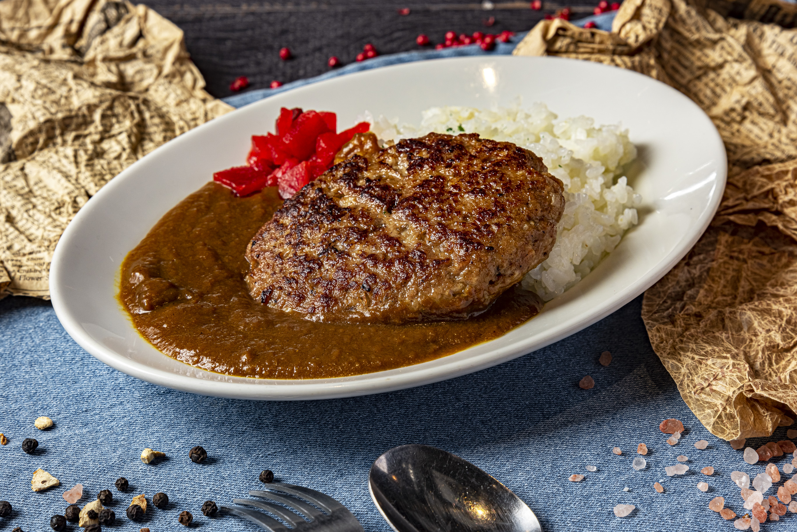 ハンバーグカレー