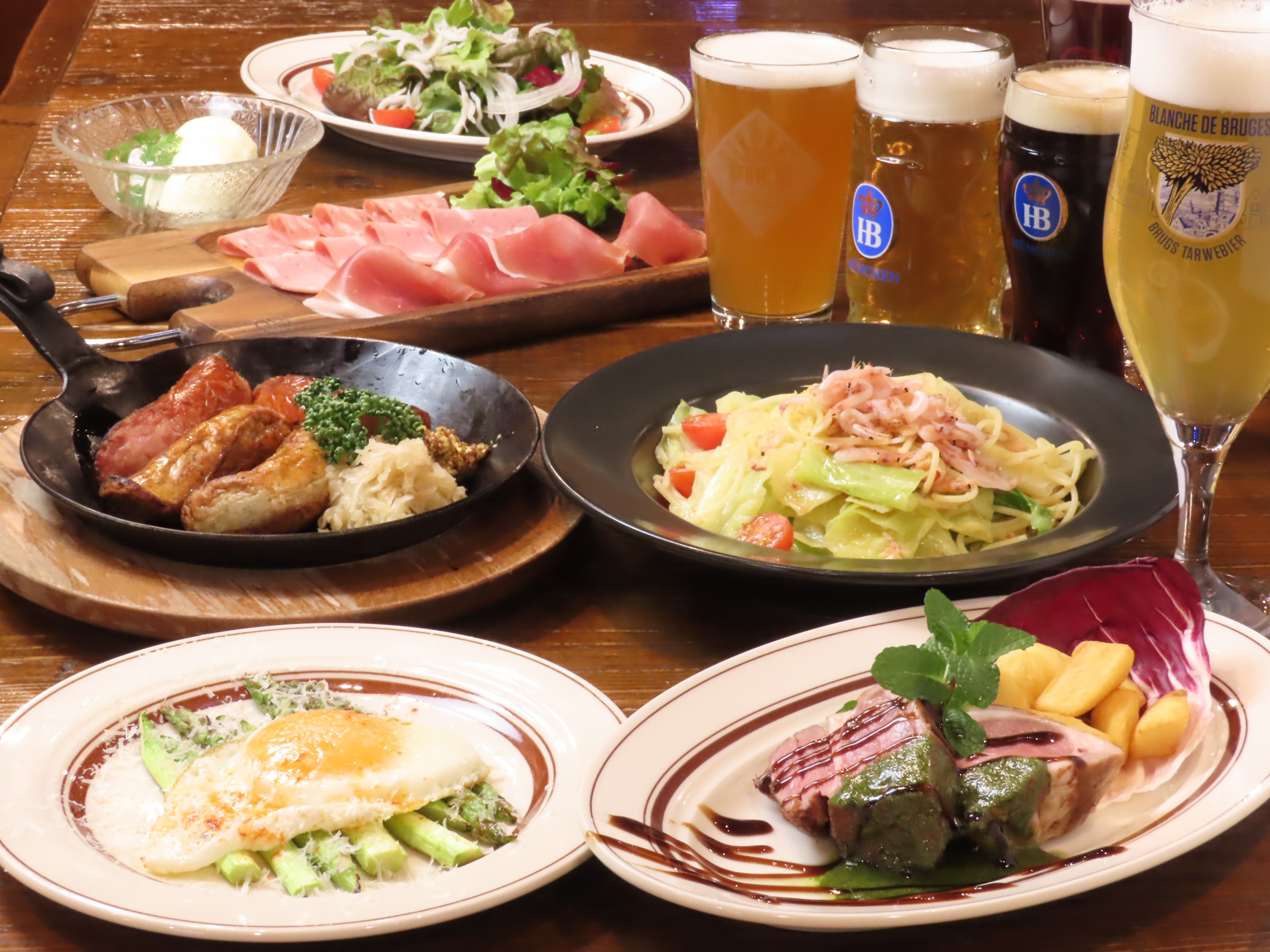 【歓送迎会にピッタリ】春のお花見コース 〜クラフトビール１０種を含む各種ドリンク飲み放題付き 〜