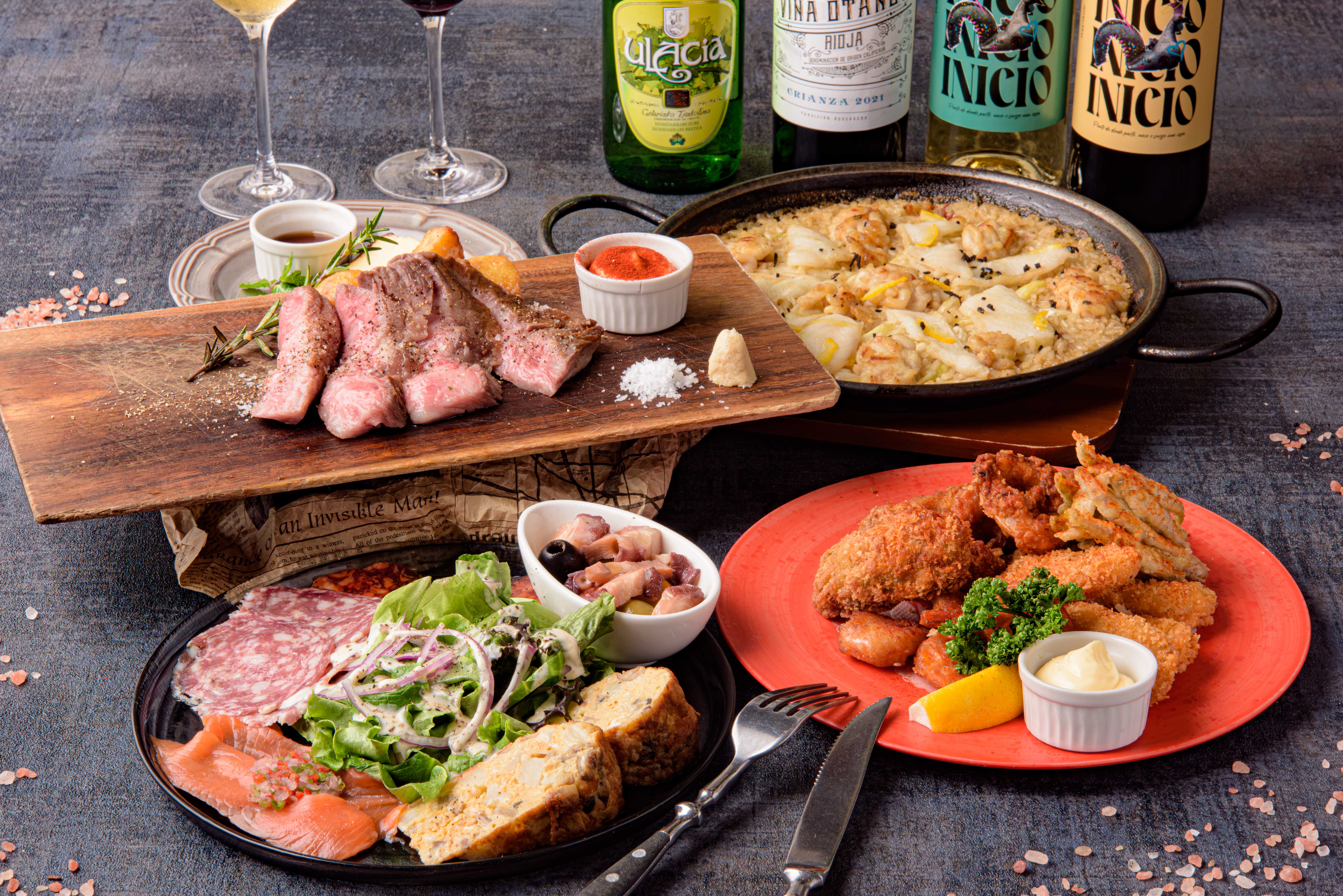 【忘新年会コース】旬の食材を使用した季節限定コース～クラフトビール＆スペイン産ワインなどその他ドリンク30種飲み放題付プラン～