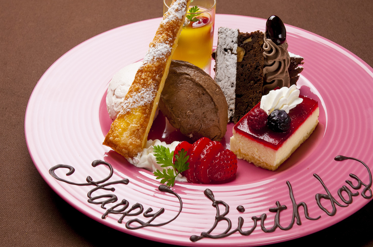 【Anniversary Plan】記念日にお祝いできるプレート付きプラン♪既存のコースにお付けもできます！