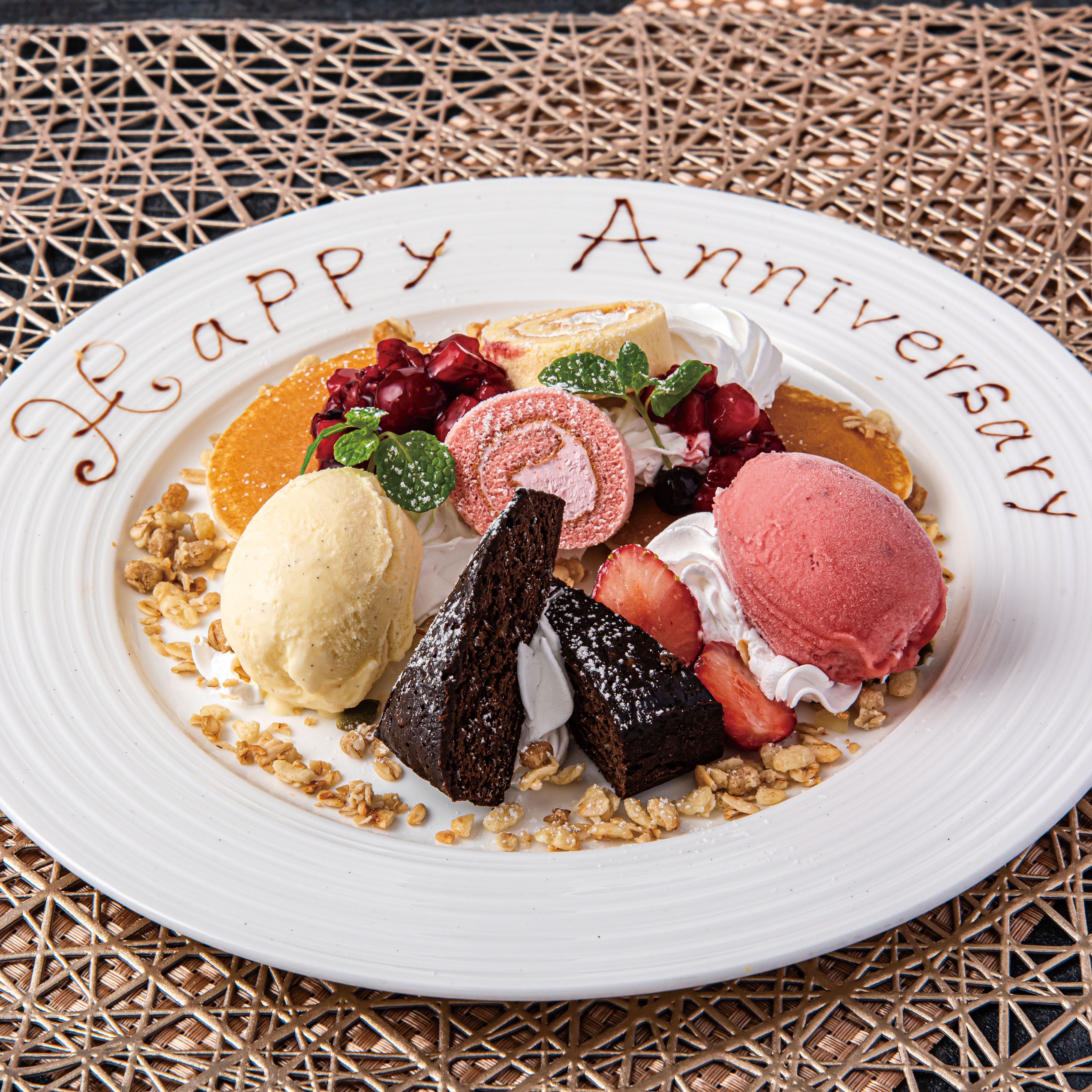 【誕生日＆記念日】デザートプレート2,948円（税・サ別）