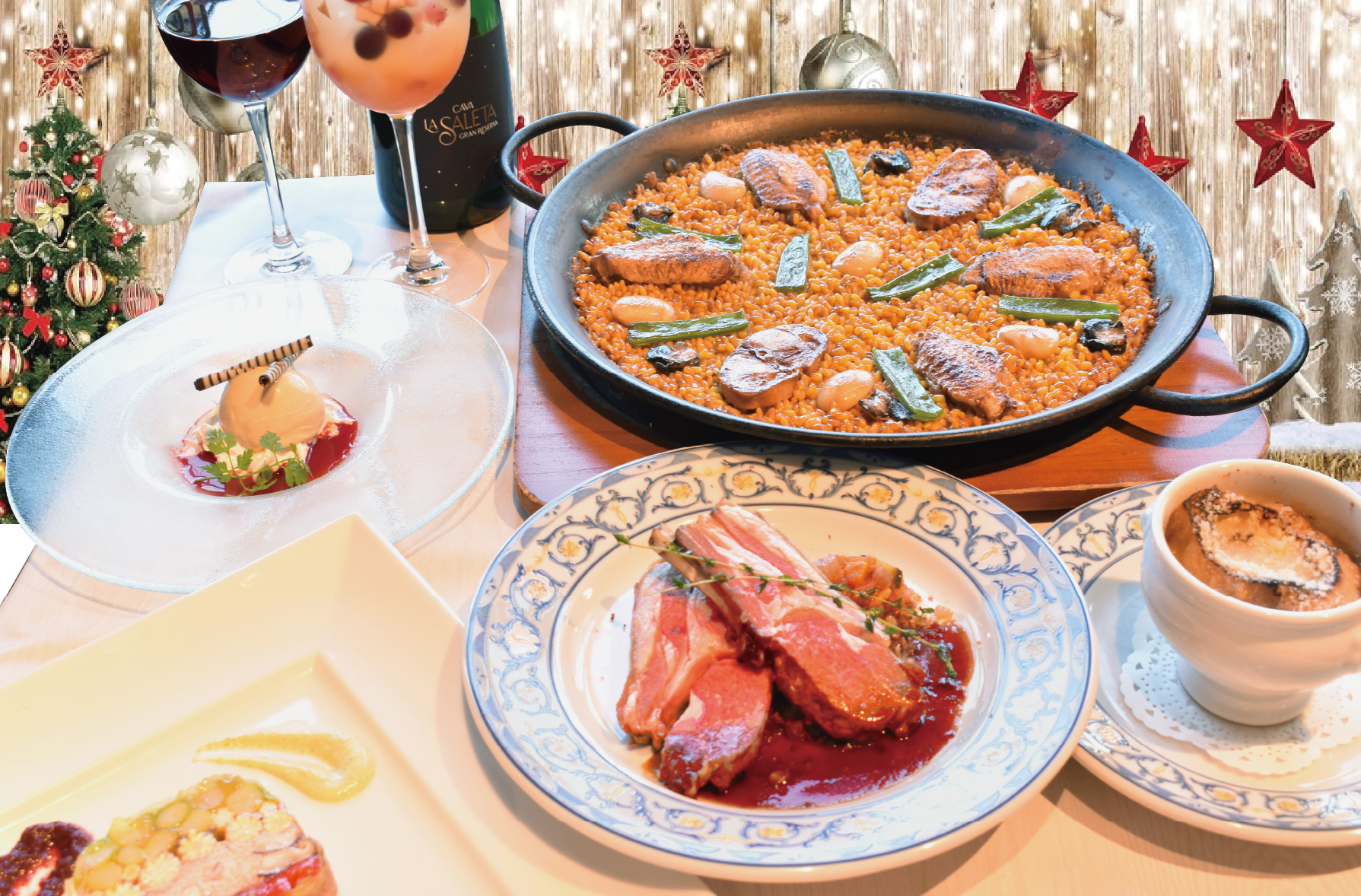 【Xmasディナー2025】シェフ特製コース5品