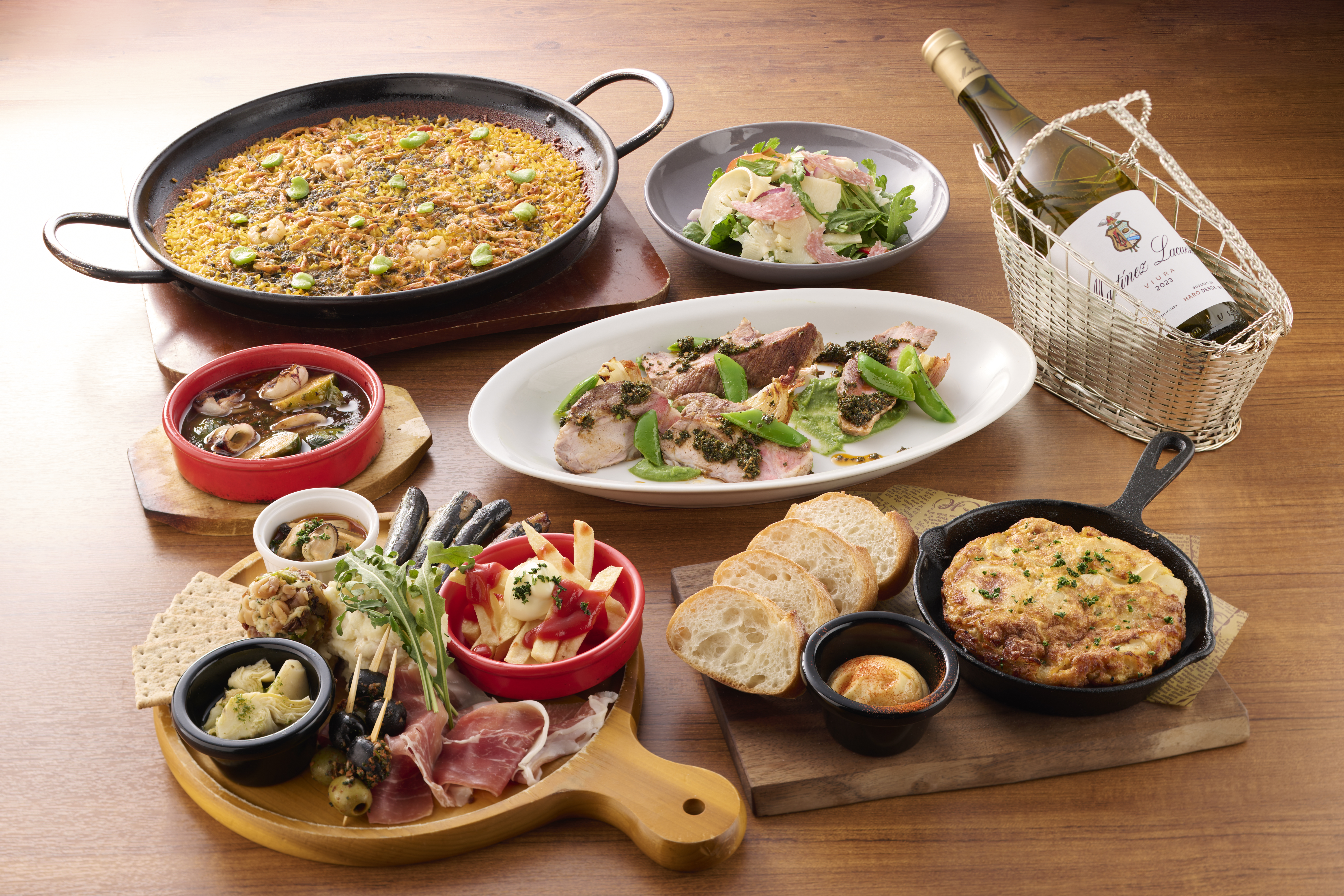 【季節限定】☆季節のスペインコース（春）☆飲み放題付　全6品お一人様　　¥6,000（税込）