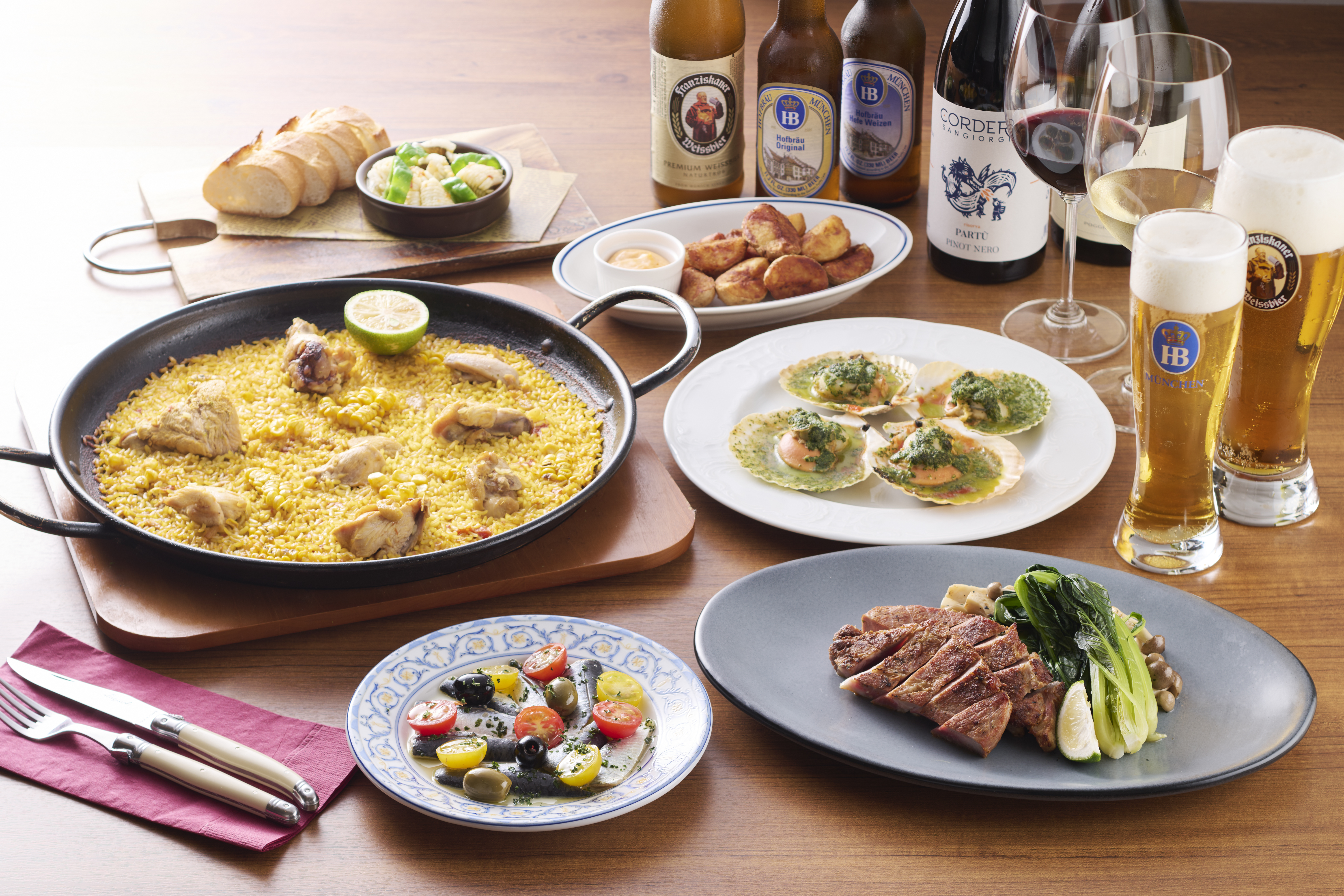 【季節限定】☆季節のスペインコース（夏）☆飲み放題付　全6品お一人様　　¥6,000（税込）