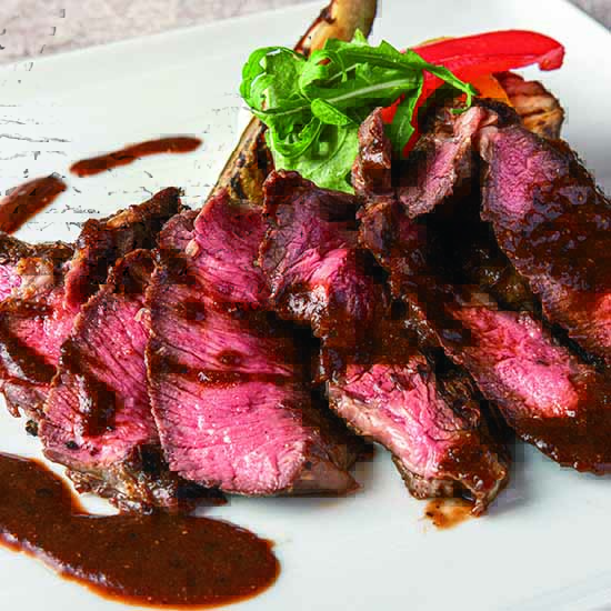国産牛リブロースのグリル 赤ワインソース｜Grilled Beef with Red Wine Sauce