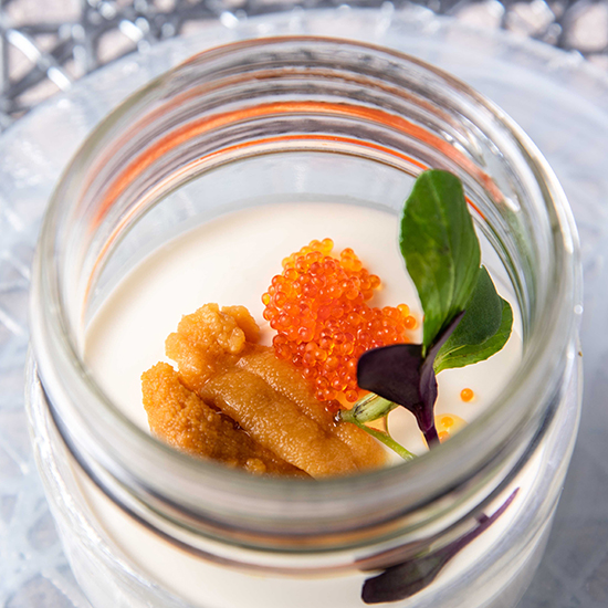 ウニの塩パンナコッタ｜Savory Sea Urchin Panna Cotta