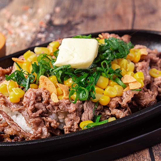 鉄板ビーフライス  