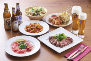 【カジュアルコース】メインは『牛サーロインのグリル』　飲み放題付き定番コース/世界直輸入樽生ビール3種と海外ワイン含30種飲み放題